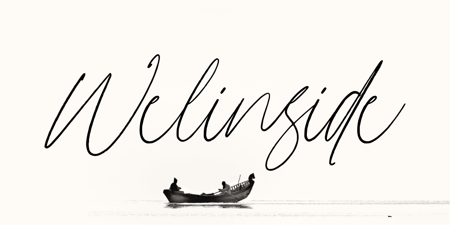 Beispiel einer Welinside Regular-Schriftart